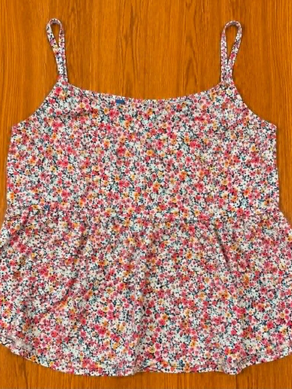 Floral Babydoll Tank Top Size 3X #61